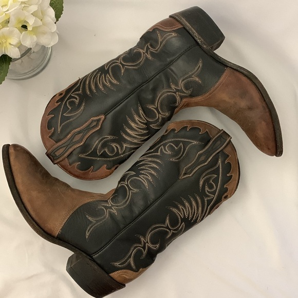 🔥BOULET MEN’S TWO-TONE WESTERN LEATHER BOOTS🔥 - Picture 3 of 15